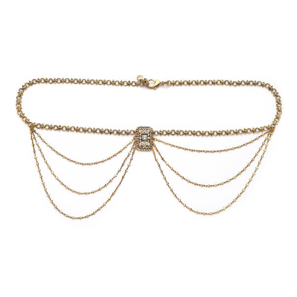 Radiance Gold Plated Chain Belt - 1