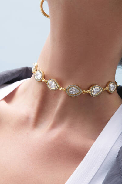 Radiance Zirkon Abiye Kolye - 1