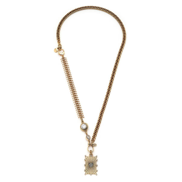 Radiant Heart Kalp Charm Zincir Kolye - 1