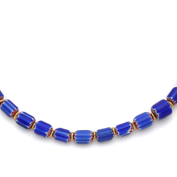 Rainbow Tide Glass Bead Necklace - 3