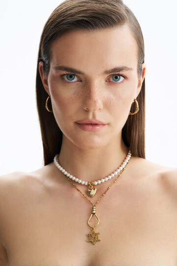 Regent Pearl Heart Necklace - (1)