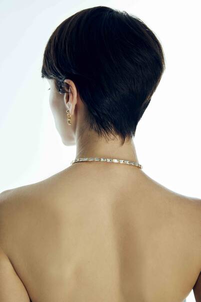 Renata Zircon Evening Dress Necklace - 3