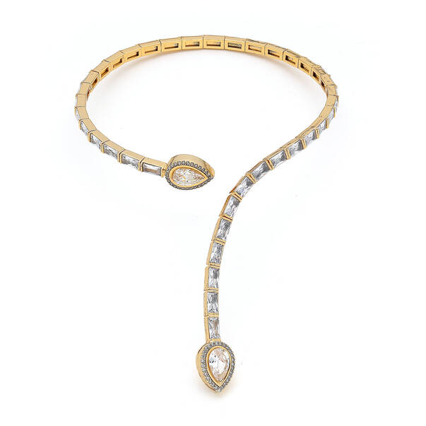 Renata Zircon Evening Dress Necklace - 1