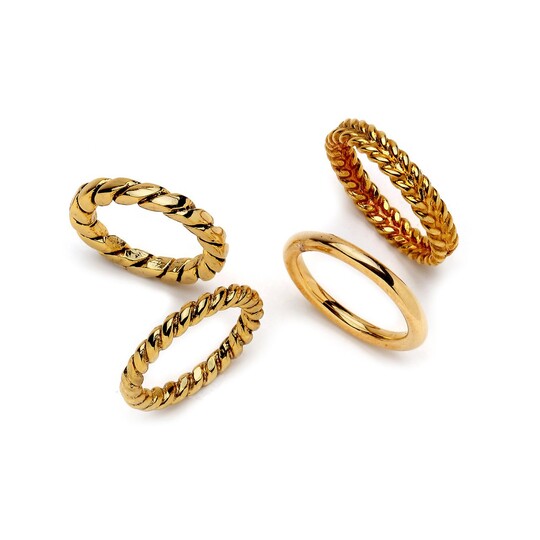 Ringo Gold Plated Ring Set 