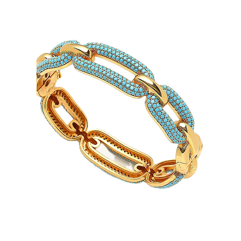 Riviera Gold Plated Cuff Bracelet - 