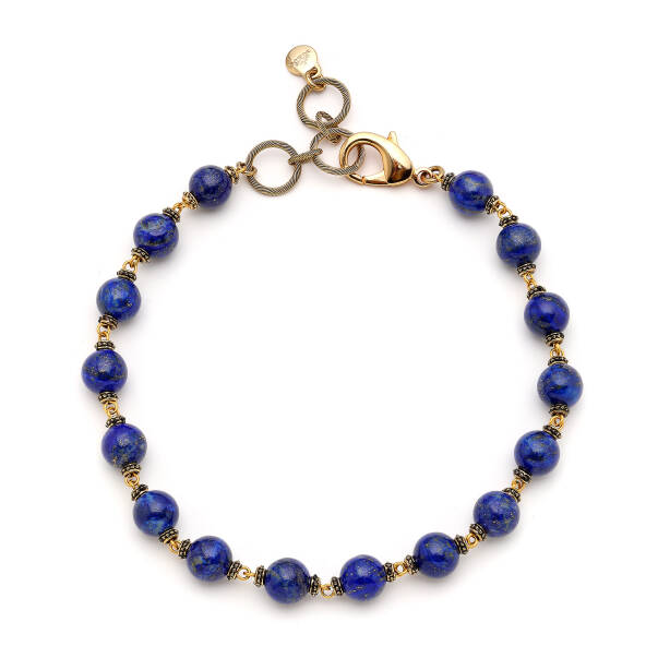 Rooted Lapis Natural Stone Necklace - 1