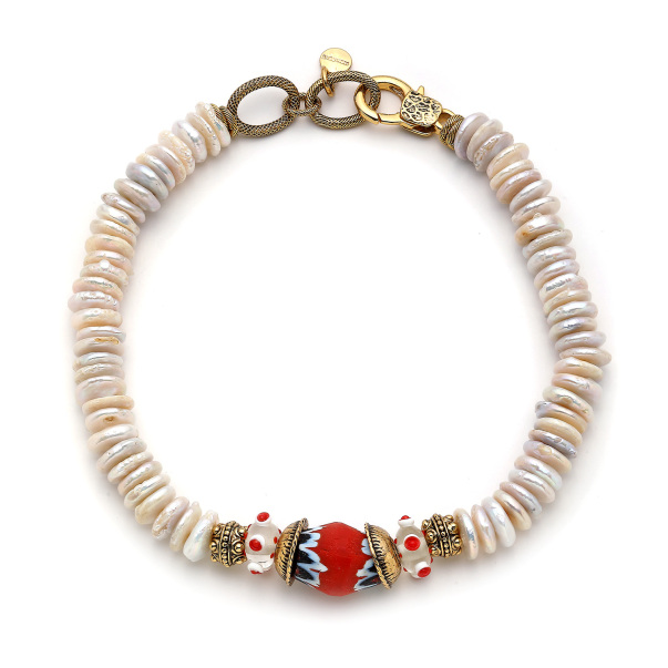 Rounded Pearl Necklace - 2