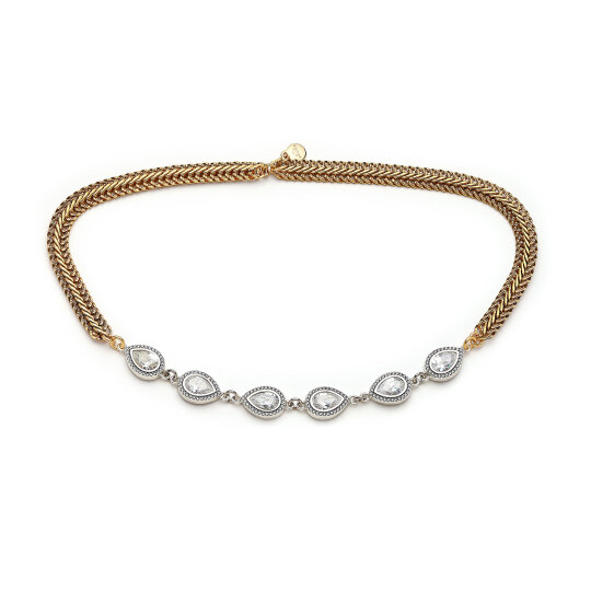 Royal Cascade Damla Zirkon Taş Saç Aksesuarı - 