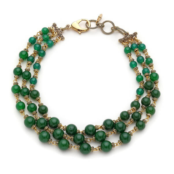 Royal Grove Jade Natural Stone Necklace - 1