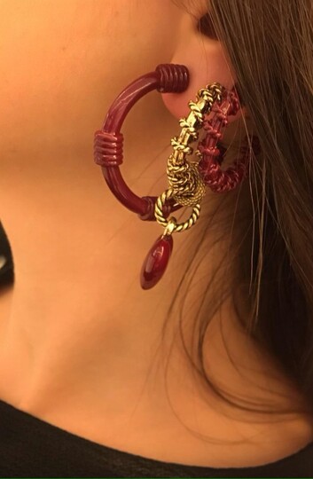 RUBY EARRING