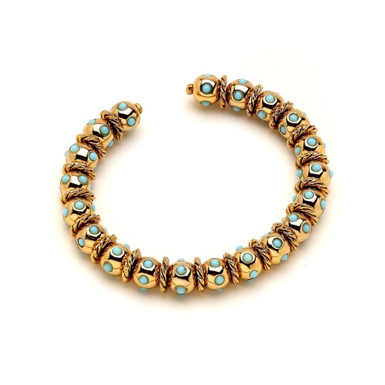 Ruth Gold Plated Cuff Bracelet 