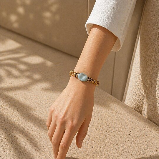 Salyra Glass Bead Bracelet - (1)