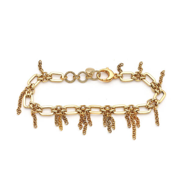 Santo Gold Plated Chain Anklet - 1