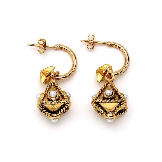 Satya Pearl Charm Pierced Earrings 