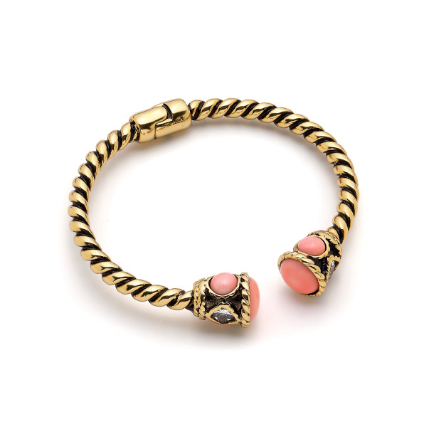 Sea Breeze Gold Plated Cuff Bracelets - 1