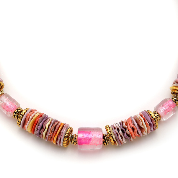 Sea Wisdom Glass Bead Necklace - 3