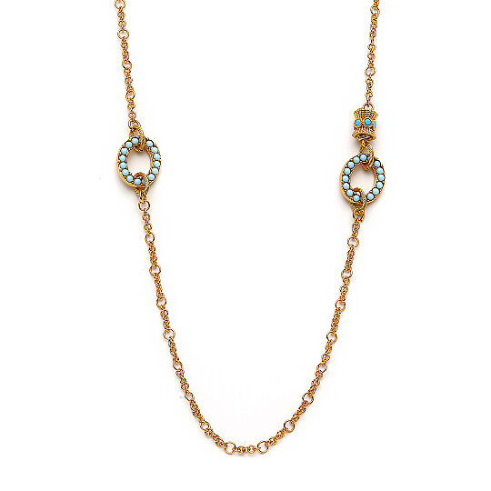 Selene Gold Plated Chain Necklace - (1)
