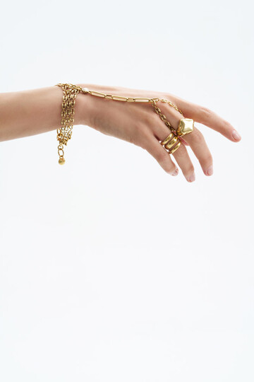 Selt Altın Kaplama Yüzük - (1)