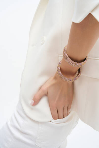 Serene Depths Gold Plated Cuff Bracelet - 3