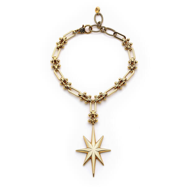 Serene Soul Gold Plated Chain Star Necklace - 1