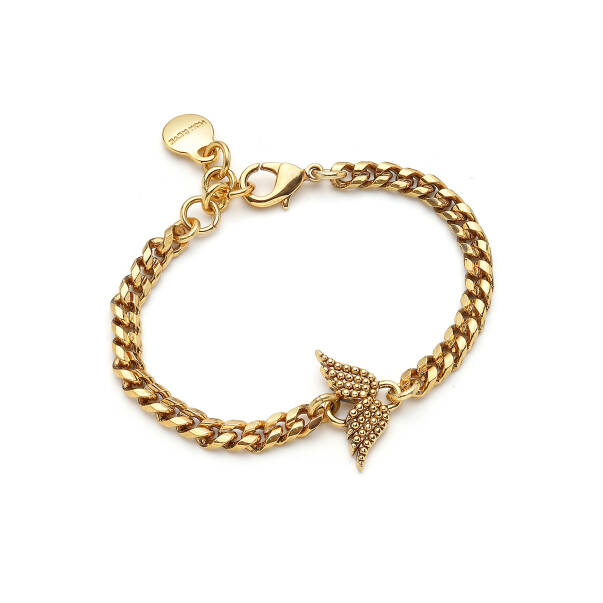 Serenis Wing Charm Gold Plated Chain Bracelet - 1