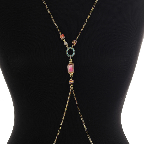 Sexy Bonbon Altın Kaplama Zincir Vücut Aksesuarı - 4