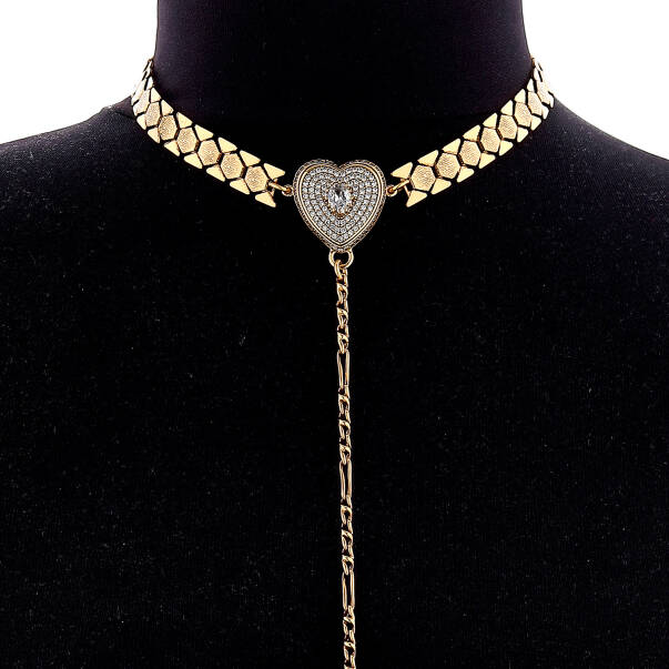 Sexy Gaze Altın Kaplama Kalp Vücut Aksesuarı - 3