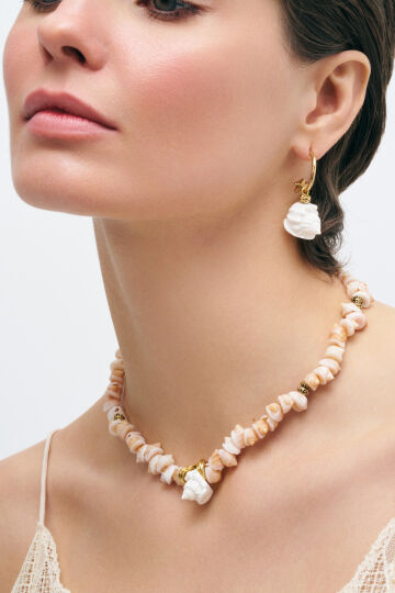 Shelled Deniz Kabuğu Charm Kolye - (1)