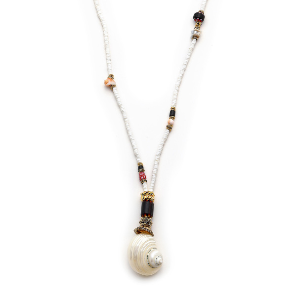 Shelly Seashell Charm Necklace - 4