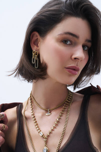 Shimmer Zircon Pinned Earrings - 4