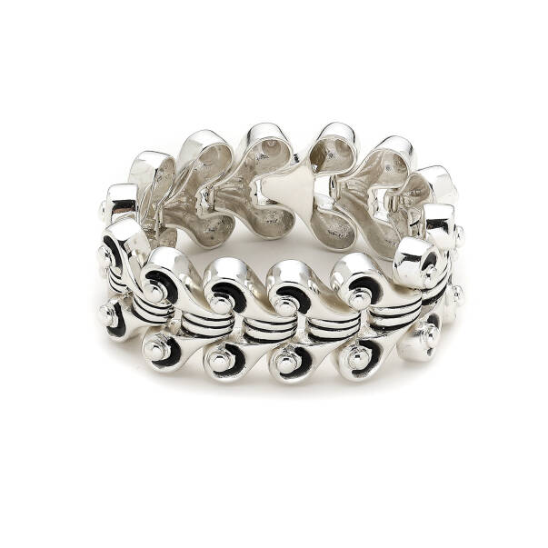 Shine Silver Plated Cuff Bracelet - 1