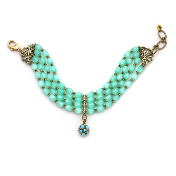 Shining Turquoise Selenite Natural Stone Necklace - 2