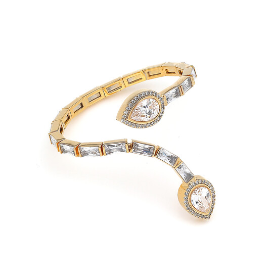 Shiva Zircon Gold Plated Bracelet 