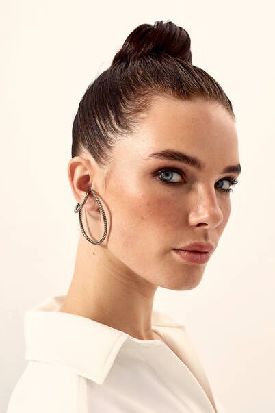 SILCIRCLE EARRING - 1
