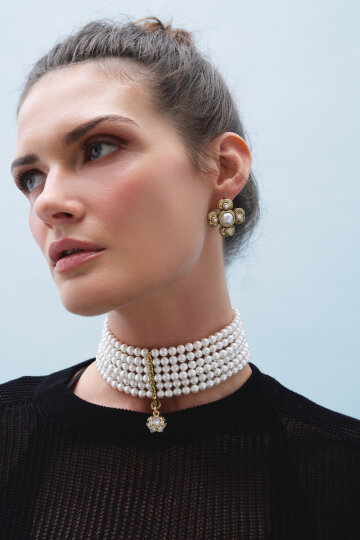 Sirius Pearl Evening Necklace - 