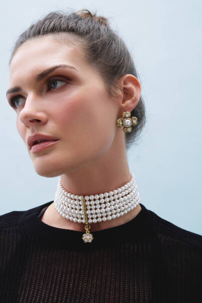 Sirius Pearl Evening Necklace - 1