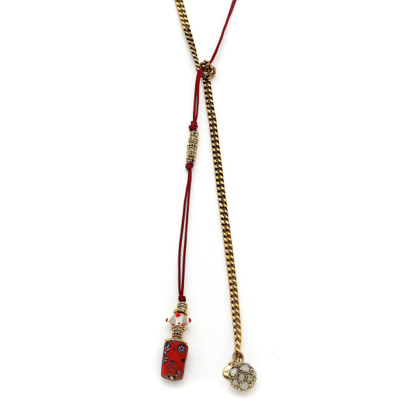 Smooth Gold Plated Brass Necklace - 3