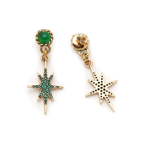 Soft Vision Star Charm Pinned Earrings - 3