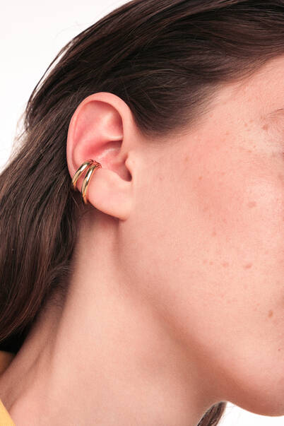Sola Gold Plated Cartilage Earrings - 2
