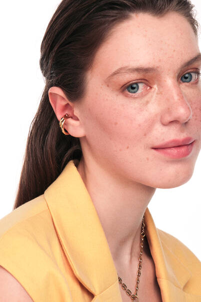 Sola Gold Plated Cartilage Earrings - 3
