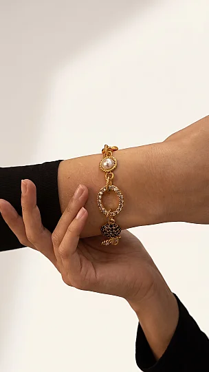 Solea Sonsuzluk Charm Altın Kaplama Bilezik - (1)