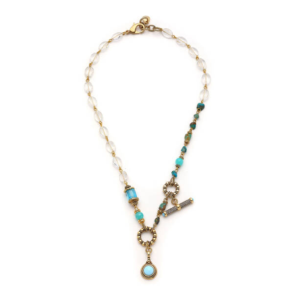 Solmar Zircon Charm Gold Plated Necklace - 1