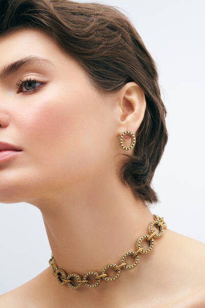 Spark Gold Plated Necklace - 7