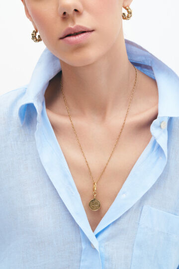 Star Sign Gold Plated Zodiac Necklace - (1)