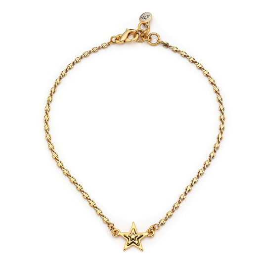 Starlight Gold Plated Star Charm Chain Necklace 