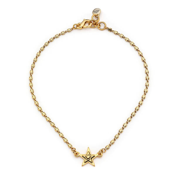 Starlight Gold Plated Star Charm Chain Necklace - 1
