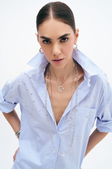 Stellar Glow Moon Star Necklace - (1)