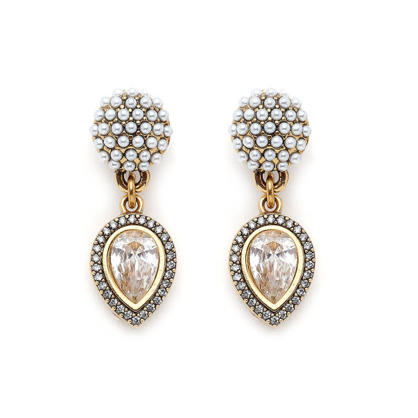 Sunlit Dropped Pinned Earrings - 1