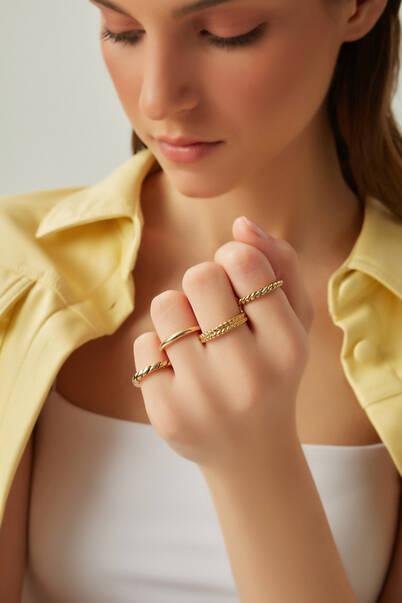 Symit Gold Plated Ring - 2