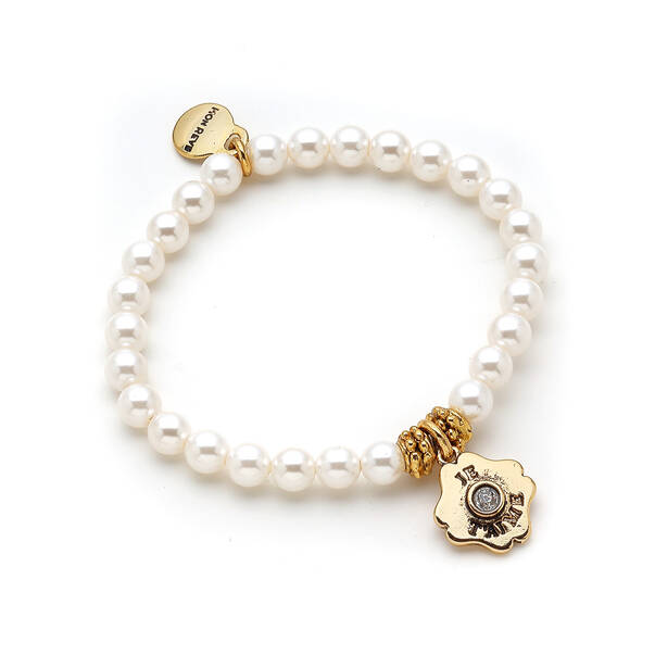 Tao Zircon Pearl Charm Bracelet - 1